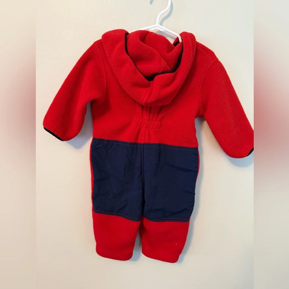 Ralph Lauren Fleece Red Kids One Piece